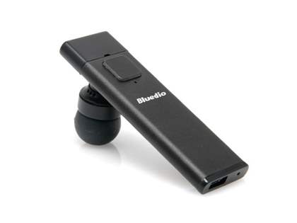 Bluedio S45 Ultra-Slim Bluetooth Headset for LG - Gun Metal Black