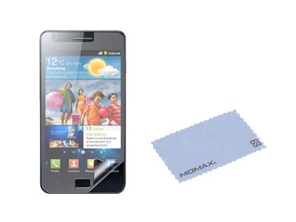 MOMAX Ultra-Thin Metallic Case for Samsung I9100 Galaxy S2 - Piano Black