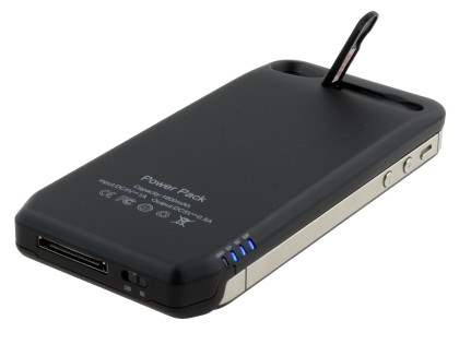 iPhone 4 Slim Case Battery Charger with Stand - Black