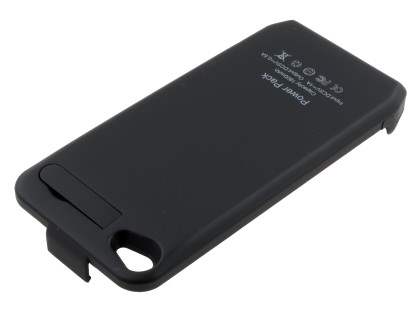 iPhone 4 Slim Case Battery Charger with Stand - Black