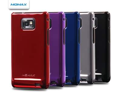 MOMAX Ultra-Thin Metallic Case for Samsung I9100 Galaxy S2 - Piano Black