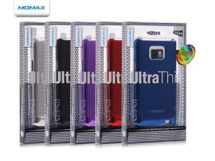 MOMAX Ultra-Thin Metallic Case for Samsung I9100 Galaxy S2 - Piano Black