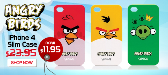 Awesome Angry Birds styled iPhone 4 cases