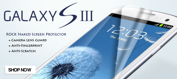 ROCK high-definition and anti-scratches Naked Screen Protector for Samsung I9300 Galaxy SIII