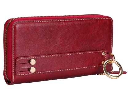 Wallet/Purse with Mobile Pouch - Red