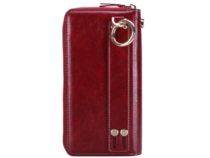 Wallet/Purse with Mobile Pouch - Red