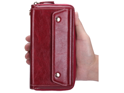 Wallet/Purse with Mobile Pouch - Red