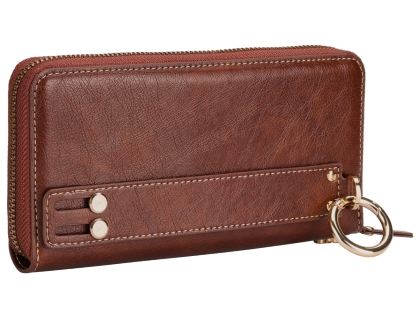 Wallet/Purse with Mobile Pouch - Brown