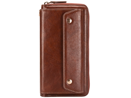 Wallet/Purse with Mobile Pouch - Brown