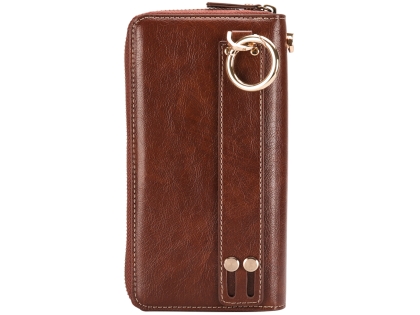 Wallet/Purse with Mobile Pouch - Brown