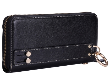 Wallet/Purse with Mobile Pouch - Black