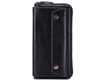 Wallet/Purse with Mobile Pouch - Black