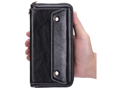 Wallet/Purse with Mobile Pouch - Black