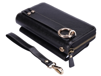 Wallet/Purse with Mobile Pouch - Black