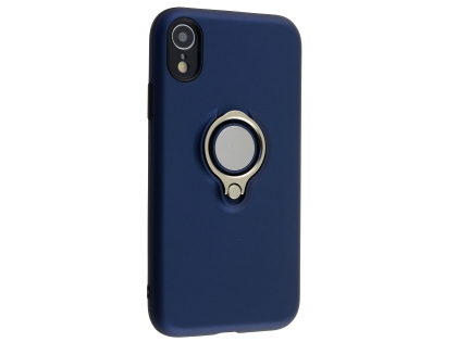 Impact Case With Ring Holder for iPhone XR - Midnight Blue
