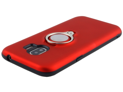 Impact Case With Ring Holder for Samsung Galaxy J2 Pro (2018) - Red