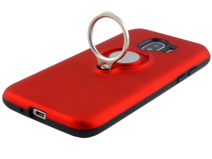 Impact Case With Ring Holder for Samsung Galaxy J2 Pro (2018) - Red