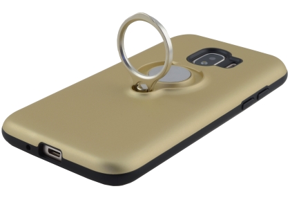 Impact Case With Ring Holder for Samsung Galaxy J2 Pro (2018) - Gold