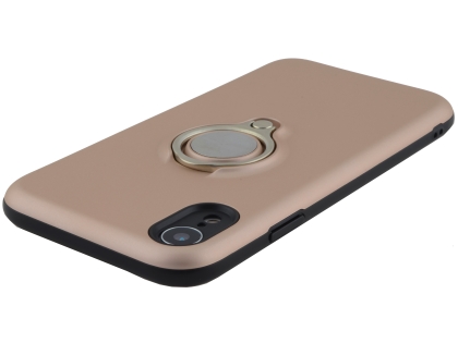 Impact Case With Ring Holder for iPhone XR - Rose Gold