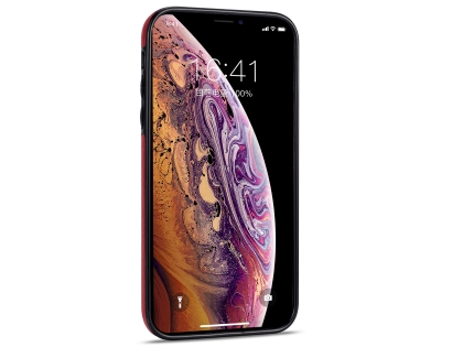 Synthetic Leather Back Cover for iPhone XR - Red