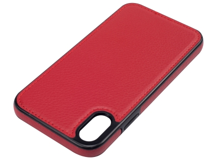 Synthetic Leather Back Cover for iPhone XR - Red