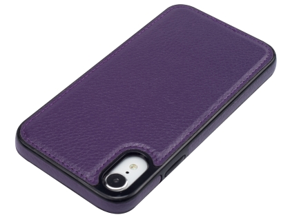 Synthetic Leather Back Cover for iPhone XR - Purple