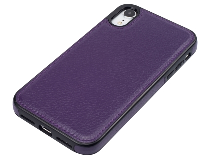 Synthetic Leather Back Cover for iPhone XR - Purple