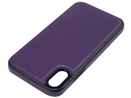 Synthetic Leather Back Cover for iPhone XR - Purple
