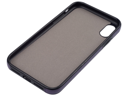 Synthetic Leather Back Cover for iPhone XR - Purple