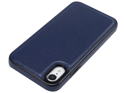 Synthetic Leather Back Cover for iPhone XR - Midnight Blue