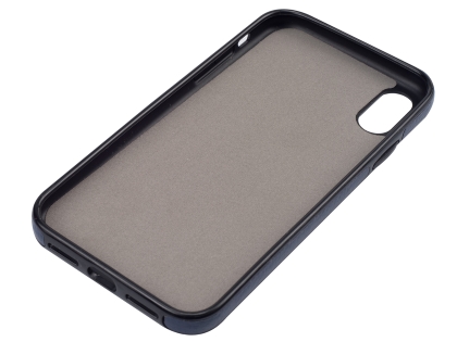 Synthetic Leather Back Cover for iPhone XR - Midnight Blue