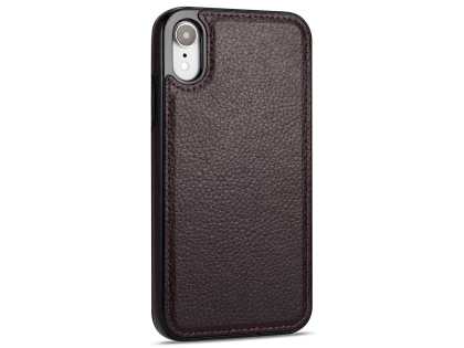 Synthetic Leather Back Cover for iPhone XR - Brown Synthetic Leather Back Cover for iPhone XR - Brown