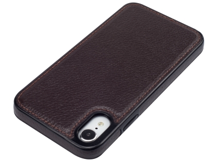 Synthetic Leather Back Cover for iPhone XR - Brown