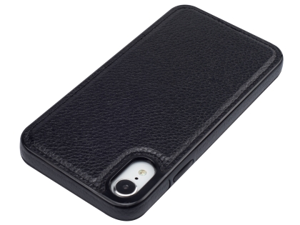 Synthetic Leather Back Cover for iPhone XR - Black