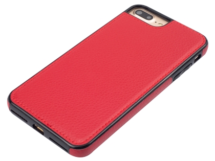 Synthetic Leather Back Cover for iPhone 8 Plus/7 Plus - Red