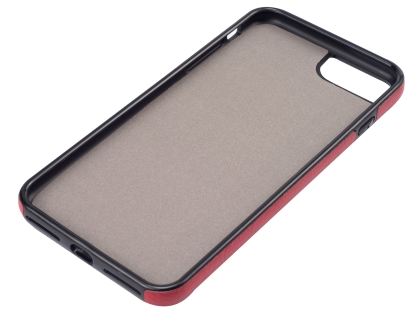 Synthetic Leather Back Cover for iPhone 8 Plus/7 Plus - Red