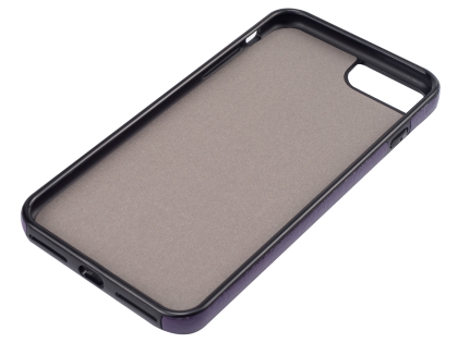 Synthetic Leather Back Cover for iPhone 8 Plus/7 Plus - Purple