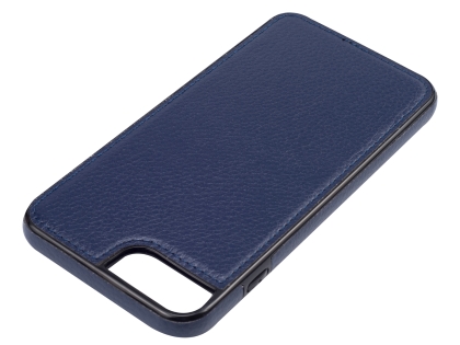 Synthetic Leather Back Cover for iPhone 8 Plus/7 Plus - Midnight Blue