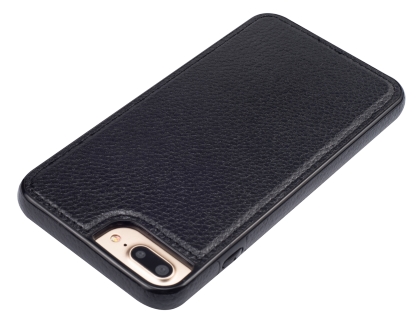 Synthetic Leather Back Cover for iPhone 8 Plus/7 Plus - Black