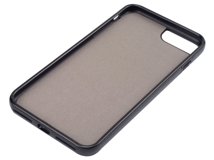 Synthetic Leather Back Cover for iPhone 8 Plus/7 Plus - Black