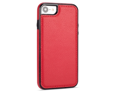 Synthetic Leather Back Cover for iPhone 8/7 - Red