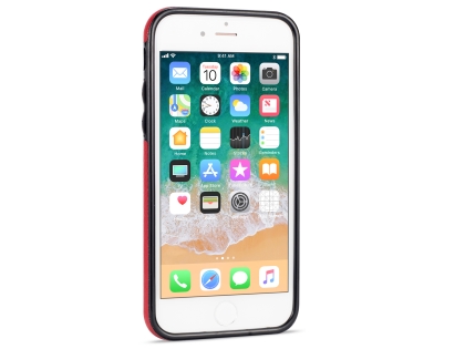 Synthetic Leather Back Cover for iPhone 8/7 - Red