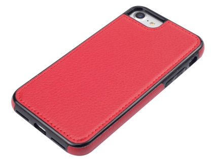 Synthetic Leather Back Cover for iPhone 8/7 - Red