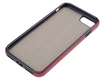 Synthetic Leather Back Cover for iPhone 8/7 - Red