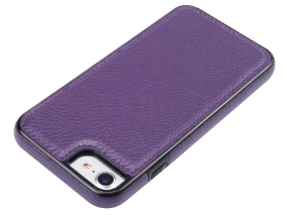 Synthetic Leather Back Cover for iPhone 8/7 - Purple