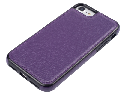Synthetic Leather Back Cover for iPhone 8/7 - Purple