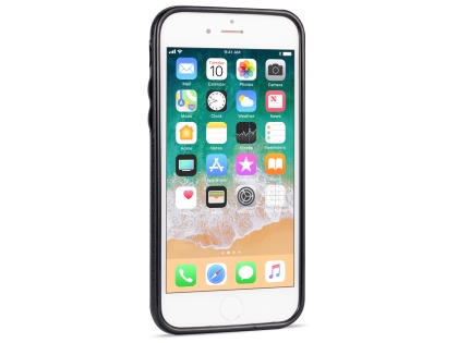 Synthetic Leather Back Cover for iPhone 8/7 - Black