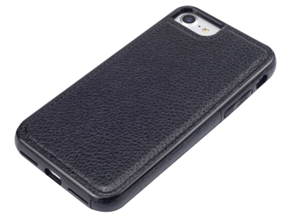 Synthetic Leather Back Cover for iPhone 8/7 - Black