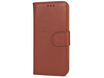 Premium Leather Wallet Case for Google Pixel 3 - Brown Premium Leather Wallet Case for Google Pixel 3 - Brown