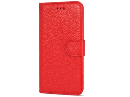 Premium Leather Wallet Case for Google Pixel 3 XL - Red